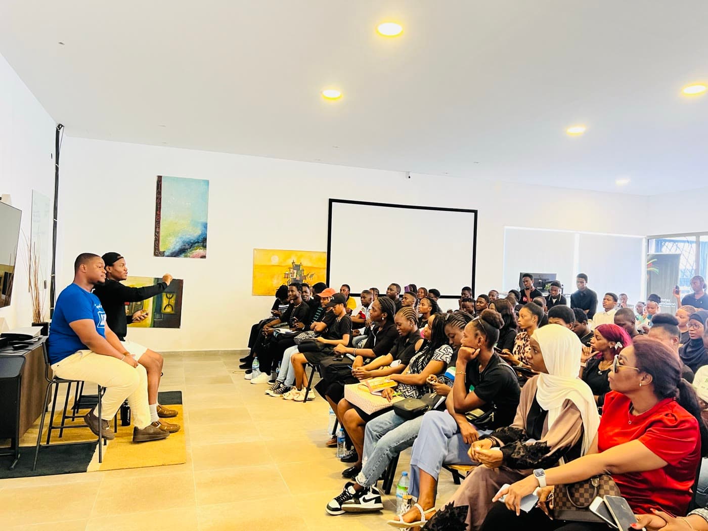 An interactive session with Limkokwing students on tech career paths.