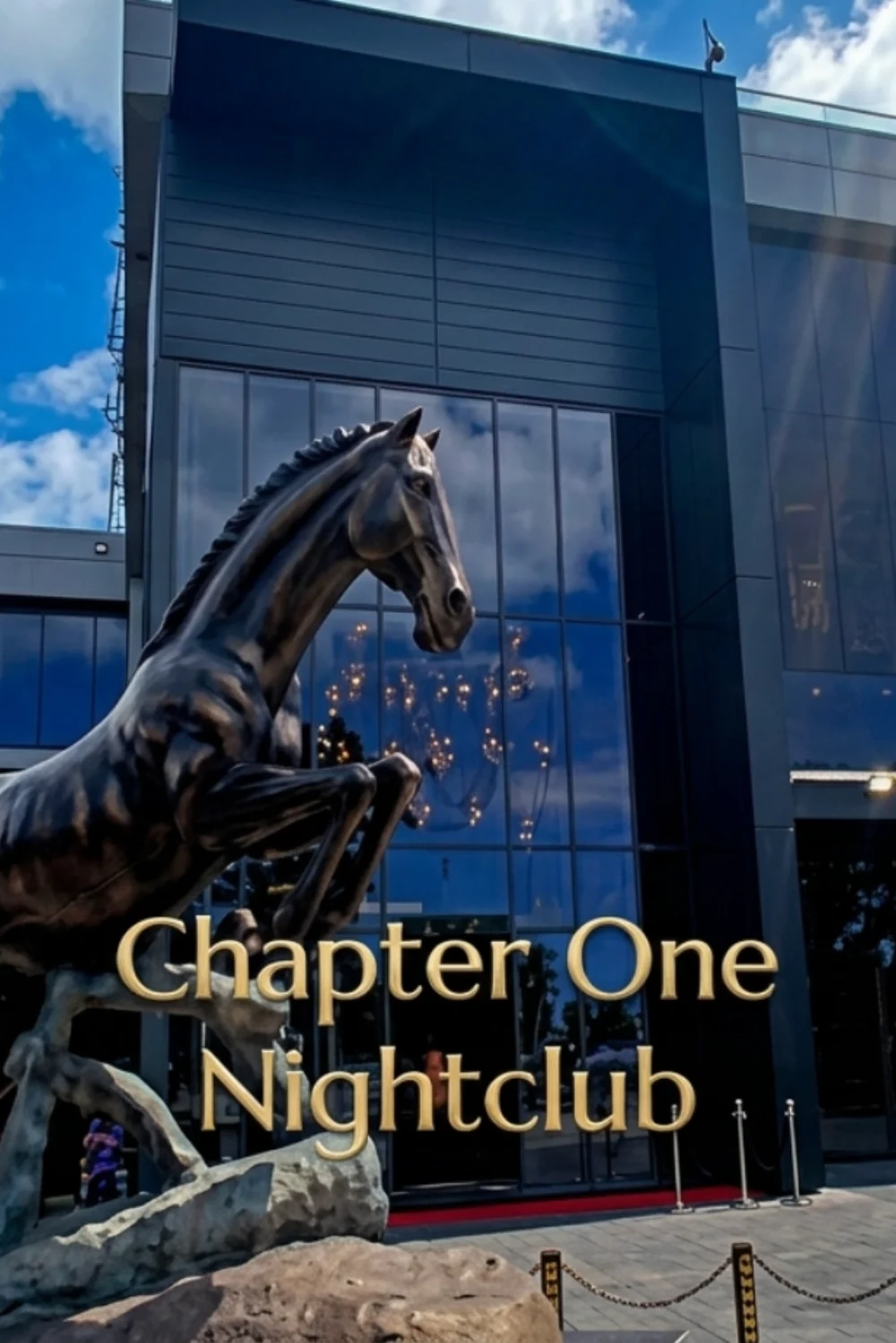 Chapter One's venue, lit for the night